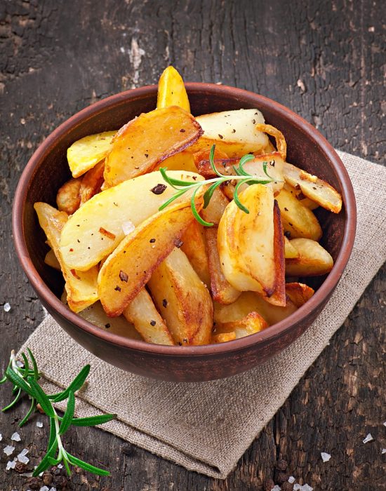 French fries potato wedges